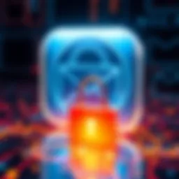 Email Privacy Concern A graphic showing an email icon with a lock, symbolizing privacy issues with email services.