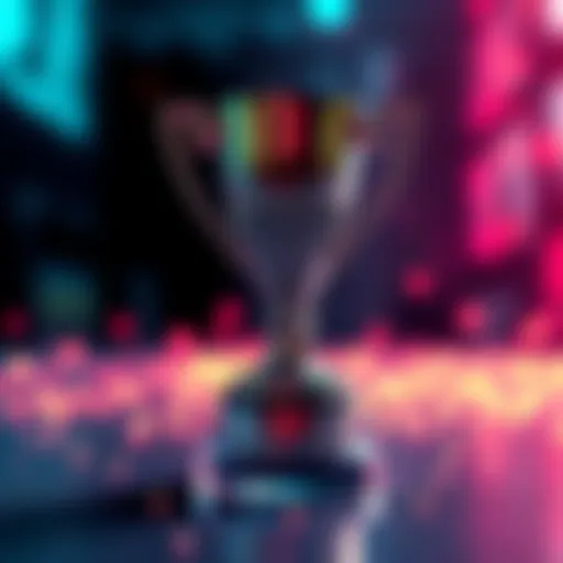 A trophy awarded for excellence in image recognition technology, featuring a sleek design and shining surface.