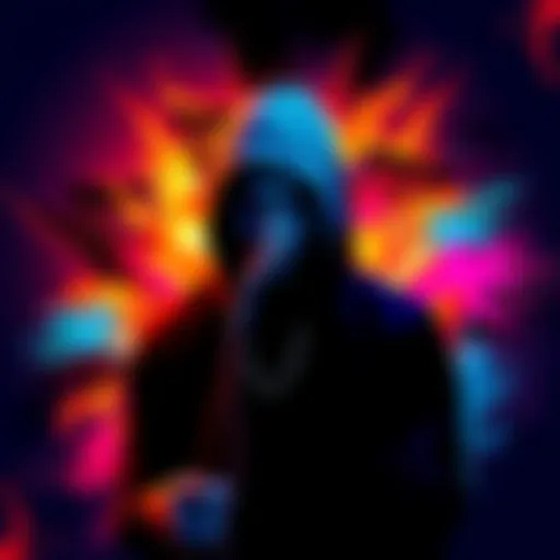 Cover art of Eminem's new album featuring a bold design and vibrant colors