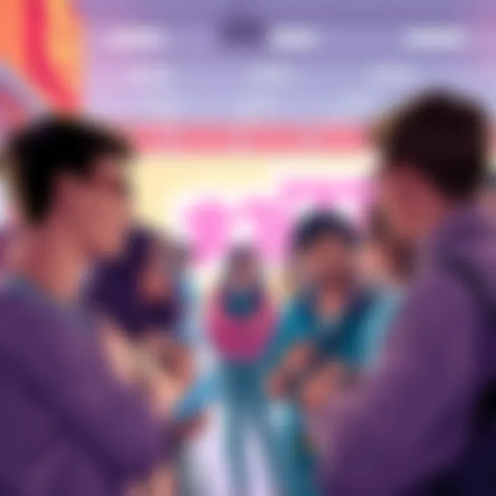 Group of people sharing opinions on Emochi's responses and ads