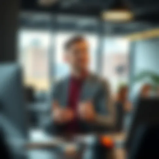 A full-time employee sharing thoughts on automation and coding trends in a meeting setting, highlighting concerns about inexperienced workers and vibe coding.