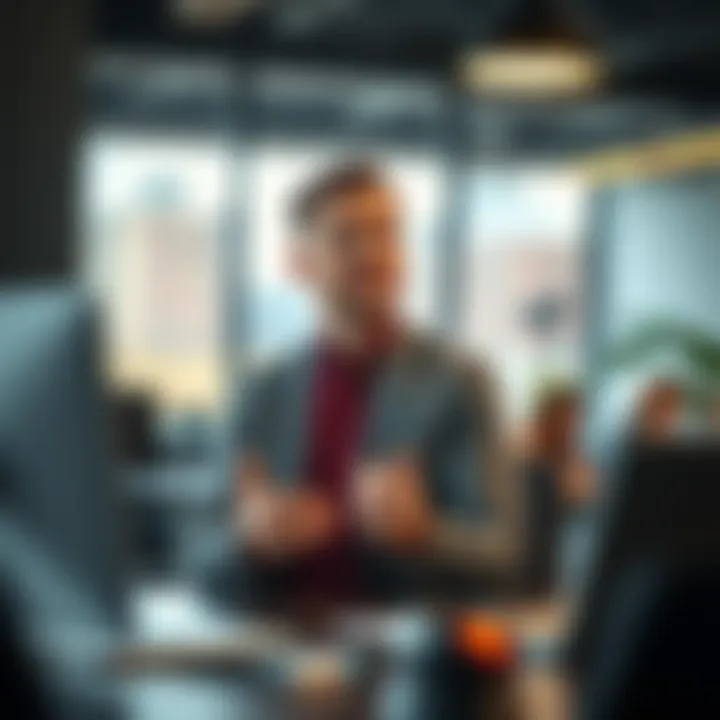 A full-time employee sharing thoughts on automation and coding trends in a meeting setting, highlighting concerns about inexperienced workers and vibe coding.