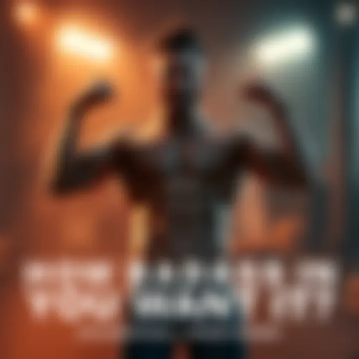Person flexing muscles and standing confidently, symbolizing inner strength and empowerment