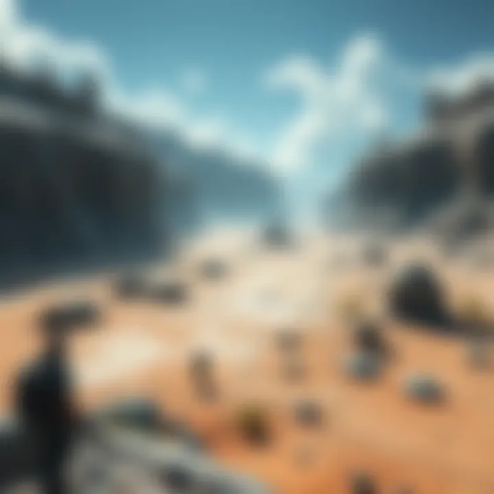 A vast, empty gaming landscape with scattered buildings and no characters or activity, highlighting feelings of isolation in games.