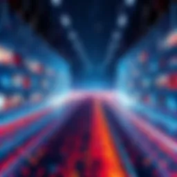 Visualization of video streams continuously generating without loss of quality, featuring a sleek digital interface with flowing images.
