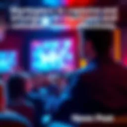 A person giving a lively presentation with visuals that capture audience attention