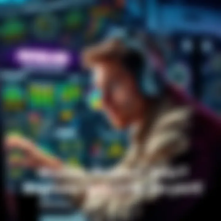 An engineer looking frustrated at a computer, surrounded by hardware components and flight simulator panels, symbolizing project challenges.