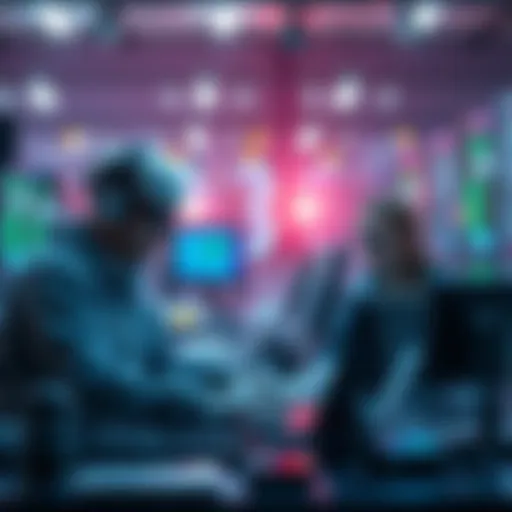 Engineers collaborating with AI technology to generate and improve code.