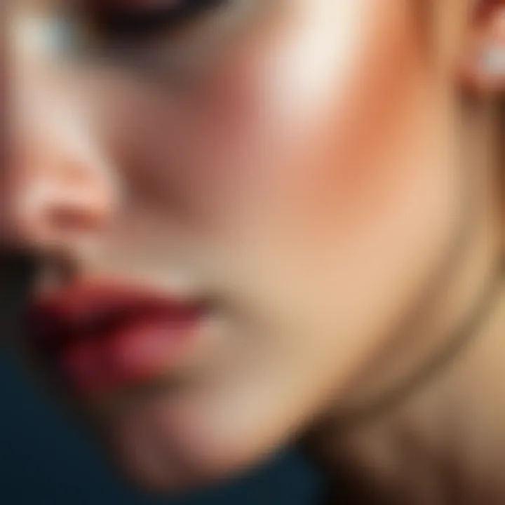 Close-up of a woman's face showing improved skin texture and natural tones