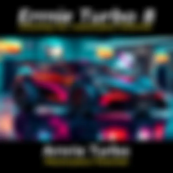 A detailed view of the Ernie Turbo 8 model highlighting its enhancements and settings adjustments.