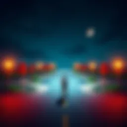 A person standing at a crossroads looking for a way out of a challenging situation, with signs pointing in different directions.