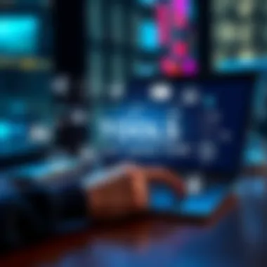 A person using a laptop with various AI tool icons around them, showcasing how these tools improve daily tasks.