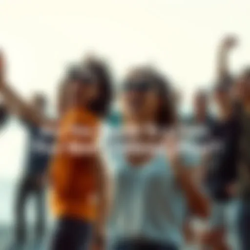 A group of people standing together with a mix of determination and excitement, ready to take on a new challenge ahead.