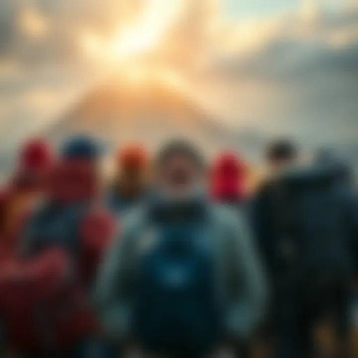 A collage of people preparing for an adventure with backpacks and travel gear, showcasing excitement and readiness for new experiences