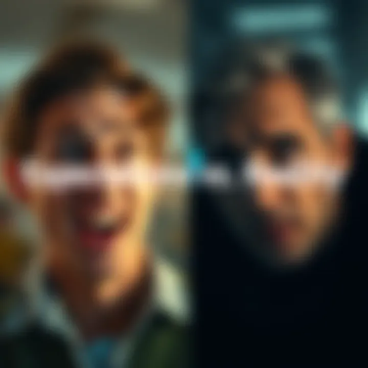 A split image showing a person looking excited about a plan on one side and looking disappointed with the outcome on the other side.