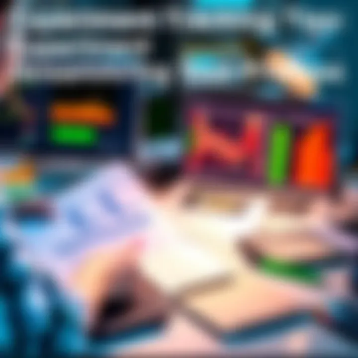 Person organizing experiment data with spreadsheets and notes