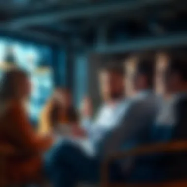 Experts Sharing Insights A group of professionals engaged in a discussion, sharing their knowledge and advice on various topics in a forum setting.