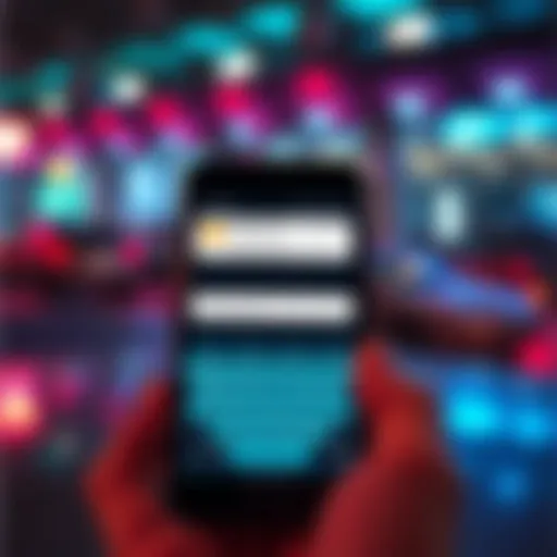 A smartphone displaying the F1ltēr app with empty message alerts and a malfunctioning keyboard.