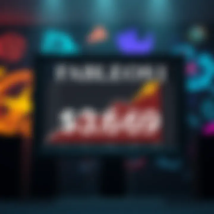 A display showing the task cost of Fable 5.1 at $3.69 with an upward trend graph and gaming elements in the background