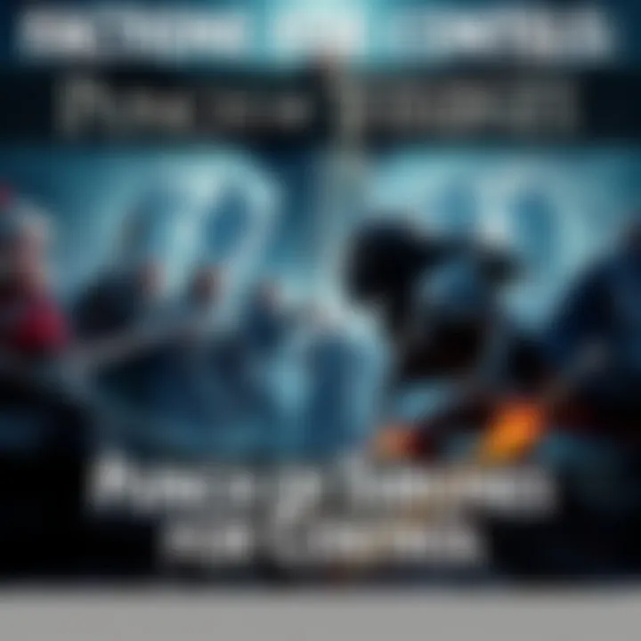 Different factions clash in a dramatic battle for power, showcasing warriors and alliances in a fierce struggle