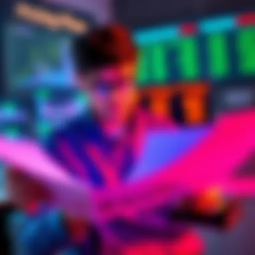 A person analyzing pricing charts and calculators to determine service rates.