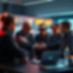 A group of people discussing AI engineering skills, showing frustration towards those who only build wrappers instead of real AI models.