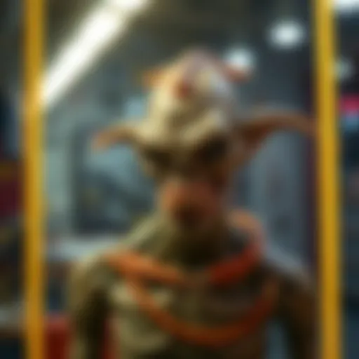A detailed model of a ghoul character inspired by Fallout, showcasing its unique features and design.