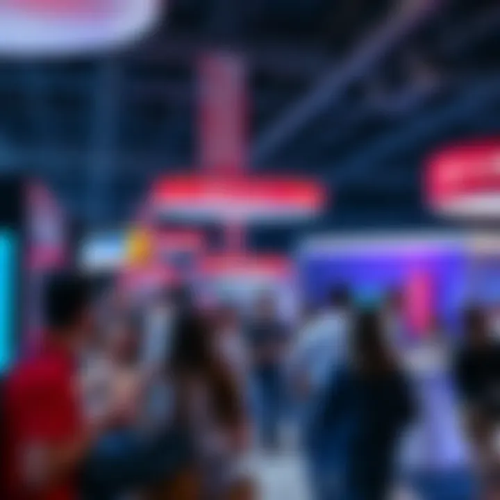 People discussing the campaign to ban AI booths at FanExpo Canada, with some enjoying AI experiences nearby
