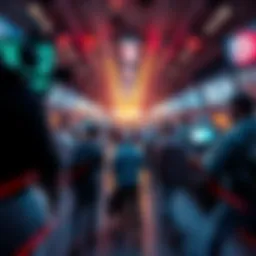 A newsroom busy with reporters rushing to cover breaking news stories and making quick decisions