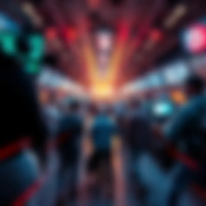 A newsroom busy with reporters rushing to cover breaking news stories and making quick decisions