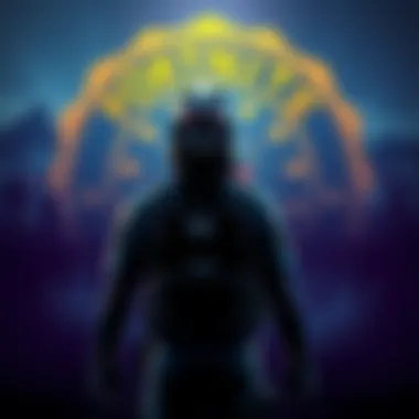 FBI agent standing with a Fortnite logo in the background, symbolizing the arrest of a player for threats during gameplay