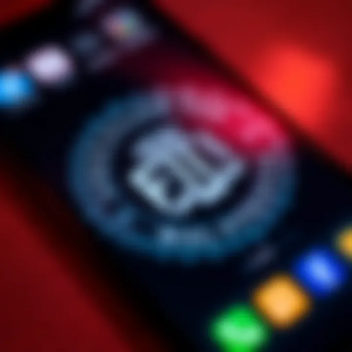 A close-up of a locked iPhone displaying the FBI logo on the screen, symbolizing the agency's failed attempt to access the device due to lockdown mode.