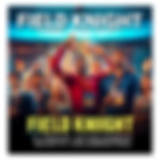 People celebrating the successful completion of the Field Knight project with smiles and awards