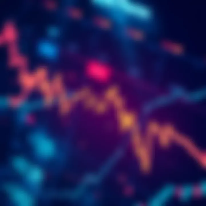 A stock market chart showing a downward trend for Figma shares after Google's product launch.