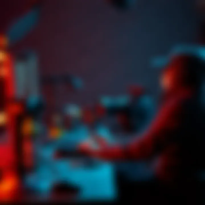 A person working on a Blender project, focusing on animation and filmmaking techniques