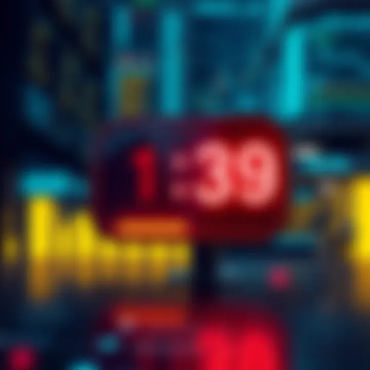 A countdown clock showing three hours left to see 4o before it disappears, with a digital interface in the background.