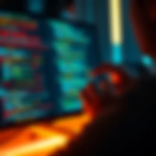 A person adjusting settings on a computer screen displaying Python code, symbolizing the fine-tuning of language learning models for better coding performance.