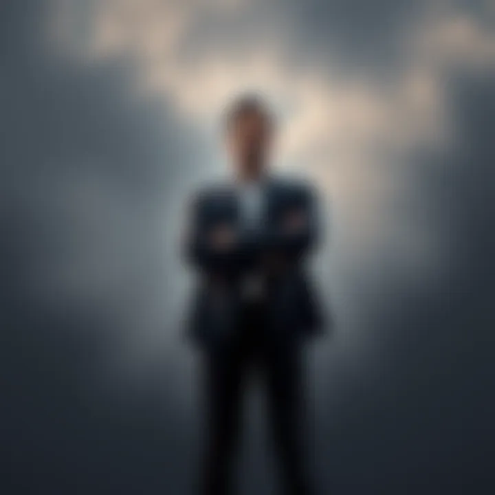 A confident individual standing tall with arms crossed, symbolizing firmness in decision-making during a tough situation.