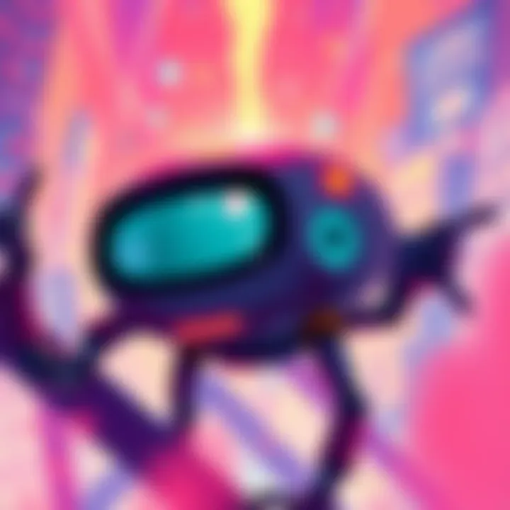 A vibrant illustration created from a DALL-E prompt, showing the unique image that came to life, reflecting the author's vision.