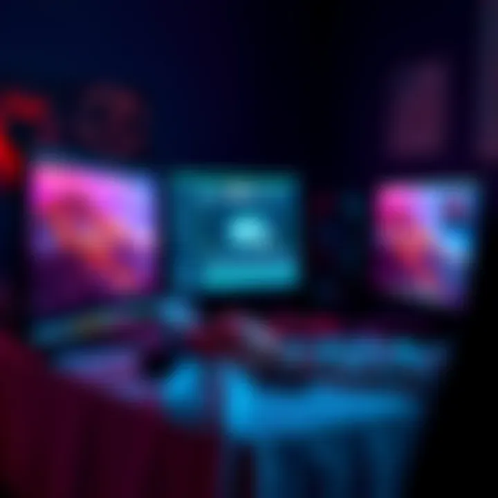A person working on their computer screen while creating an AI video with Wan 2.1 Vace, showcasing vibrant visuals and editing tools.