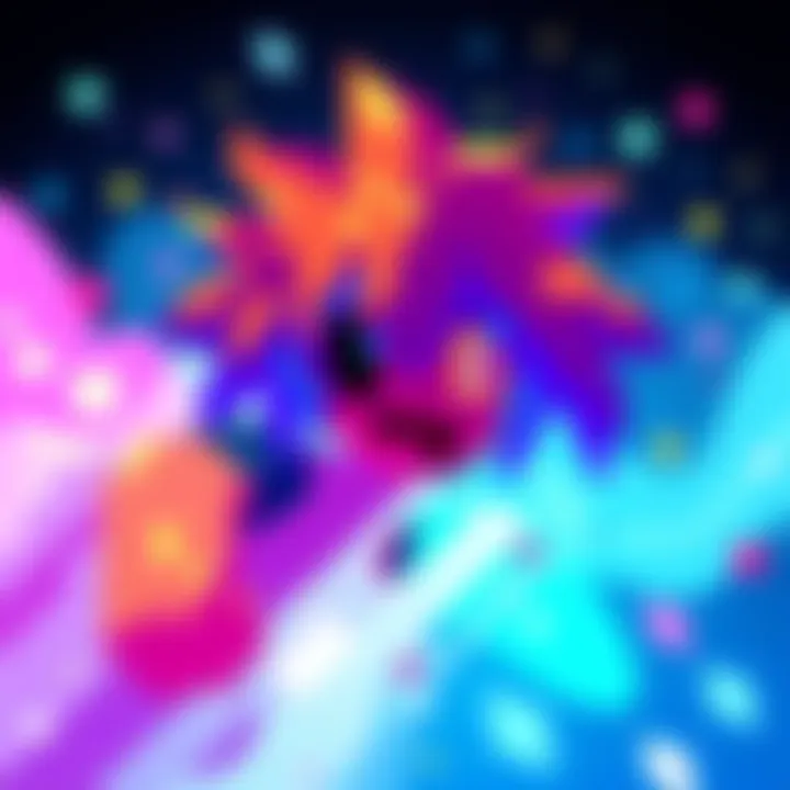 A colorful pixel art piece showcasing a character with bright colors and simple shapes, representing the artist's first attempt at creating pixel art.