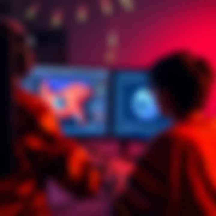 A first-time project creator focused on improving game-ready design using subdivision surfaces and studying topology on a computer screen with design software open.