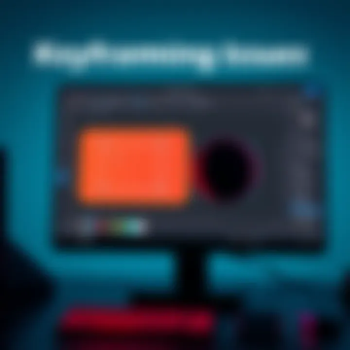 A computer screen showing a 3D animation software with highlighted keyframes and an object that won't move as intended.