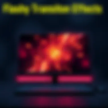 A digital screen showing a bright and intense transition effect that resembles a flashbang, catching the viewer's attention.