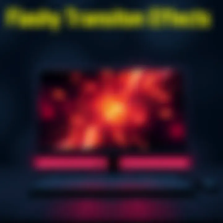 A digital screen showing a bright and intense transition effect that resembles a flashbang, catching the viewer's attention.