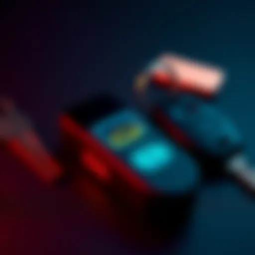 A Flipper Zero device placed next to a set of car keys, highlighting its role in modern car theft.