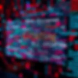A computer screen filled with chaotic and nonsensical text, representing misinformation strategies against AI.