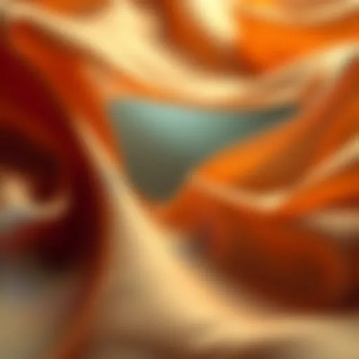 A close-up view of beautifully flowing fabric with detailed patterns and textures in Seedance 2.0.