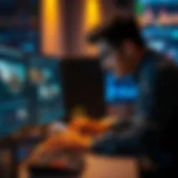 A person working on a computer, creating clear and structured prompts for FLUX.2 image editing, focused on screen with editing tools visible.