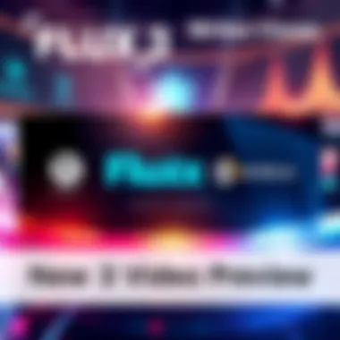 A digital graphic showcasing the Flux 3 video preview with logos of BFL, Replicate, Krea, and Fal, symbolizing partnership and innovation in video technology.